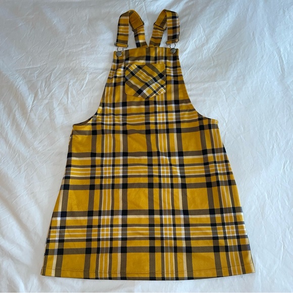 Jolie & Joy by FCT With Love Dresses & Skirts - Yellow‎ Plaid Mini Dress
